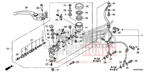 MAITRE-CYLINDRE DE FREIN AVANT CYLINDRE (CBR1000RR/S) CBR1000SF de 2015